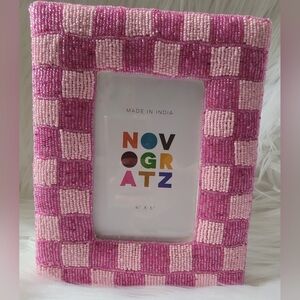 Novogratz Pink Beaded Picture Frame